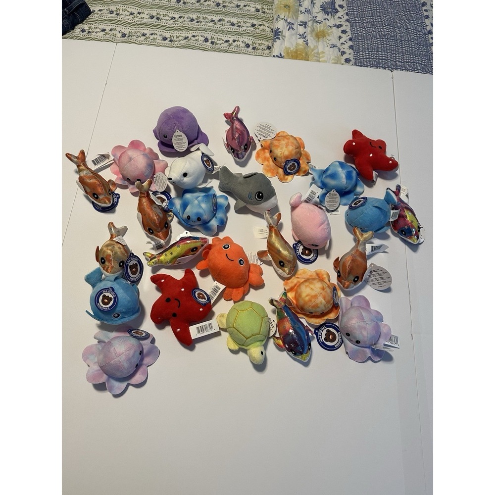 Small Sea Animal Plush Toys - Great For Halloween Trick or Treaters (26 ea) - Picture 4 of 7